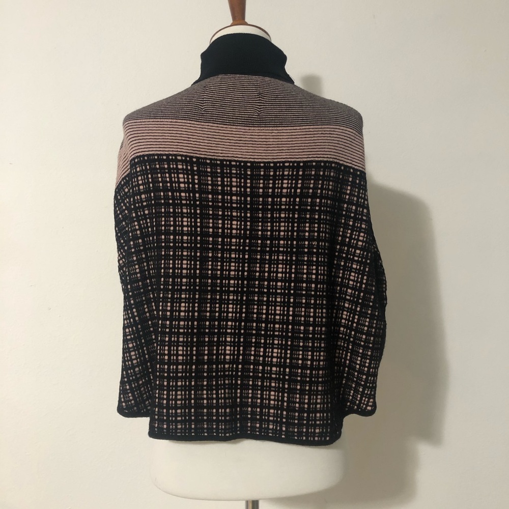 Y2K Black and Pink Poncho/Cape - Picture 2 of 3